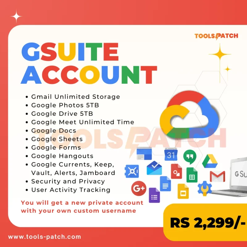 EXCLUSIVE Google Drive (Gsuite) With Google Photos Private account 5TB LIFETIME