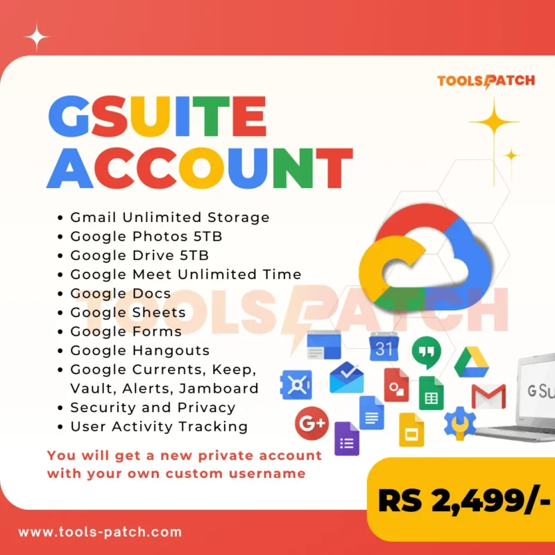 EXCLUSIVE Google Drive (Gsuite) With Google Photos Private account 5TB LIFETIME